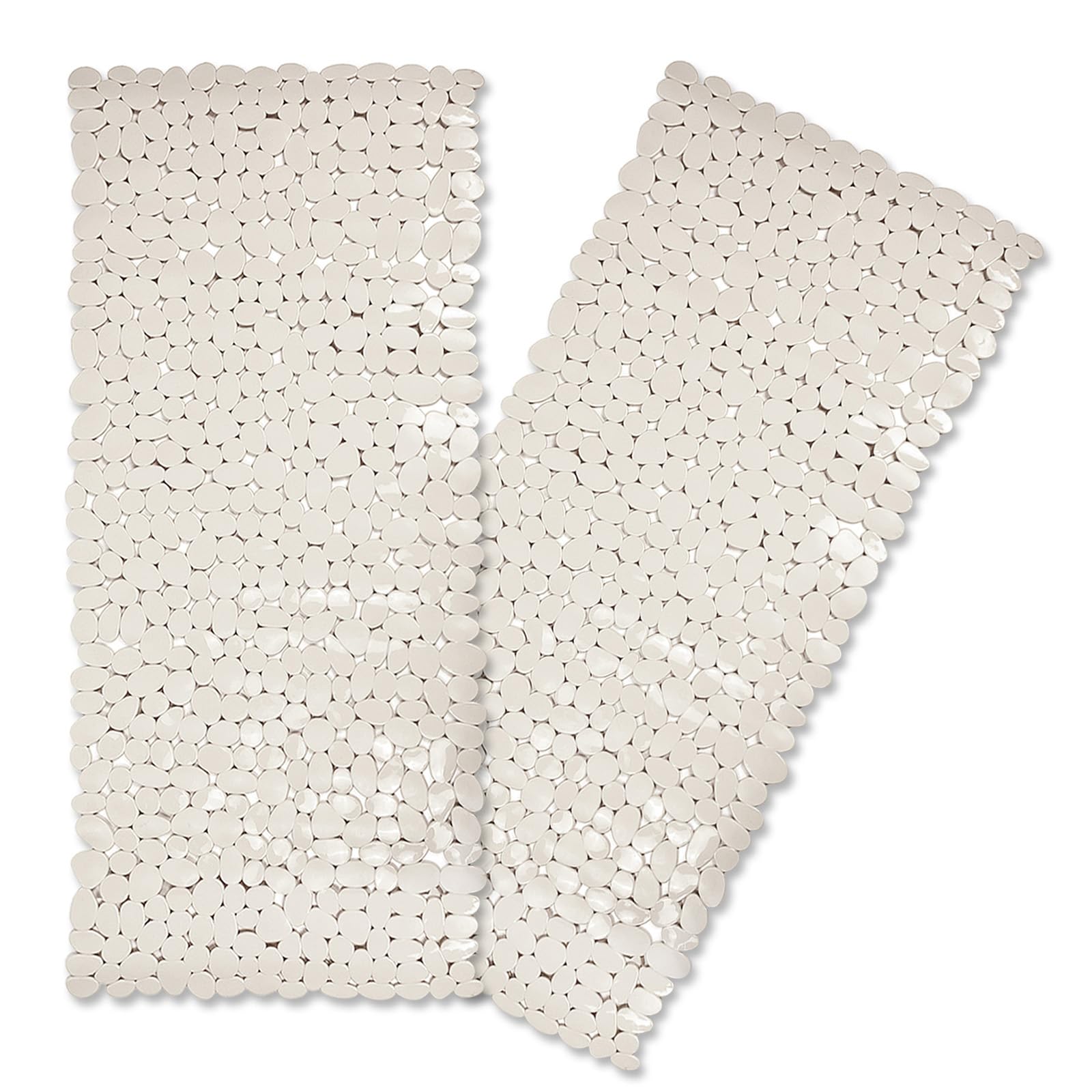 SONGZIMING Pebble Bath Mat for Bathtub to Anti Slip Bathtub Mat in Shower with 16 Inches by 35 Inches (Clear Blue)
