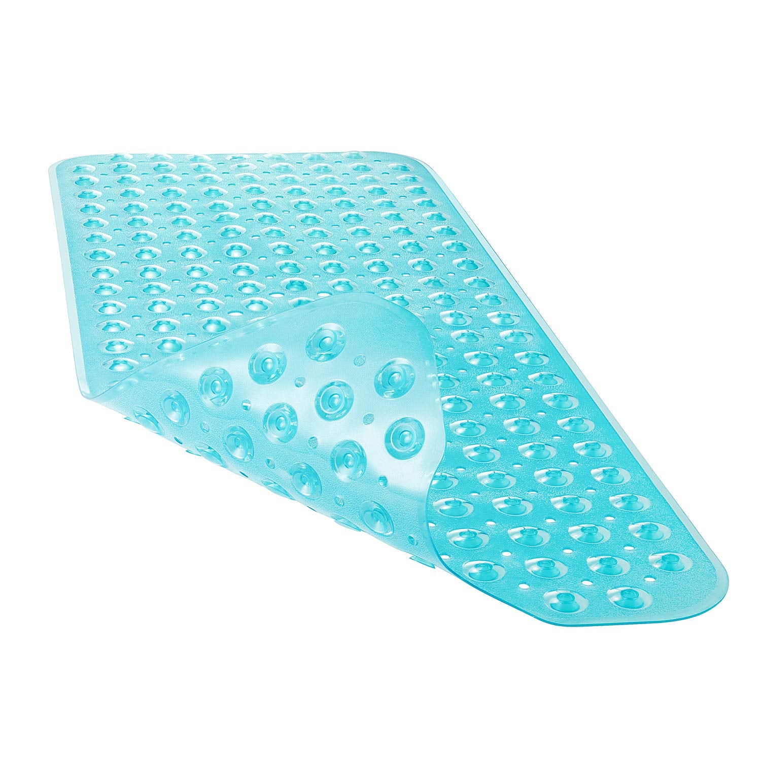 YINENN Bath and Shower Safety Mats 40x16 inch, Non Slip with Suction Cups for Bathroom Stall and Tub Floor, Extra Large and Machine Washable, Drain Holes Keep Bathtub Clean, Beige