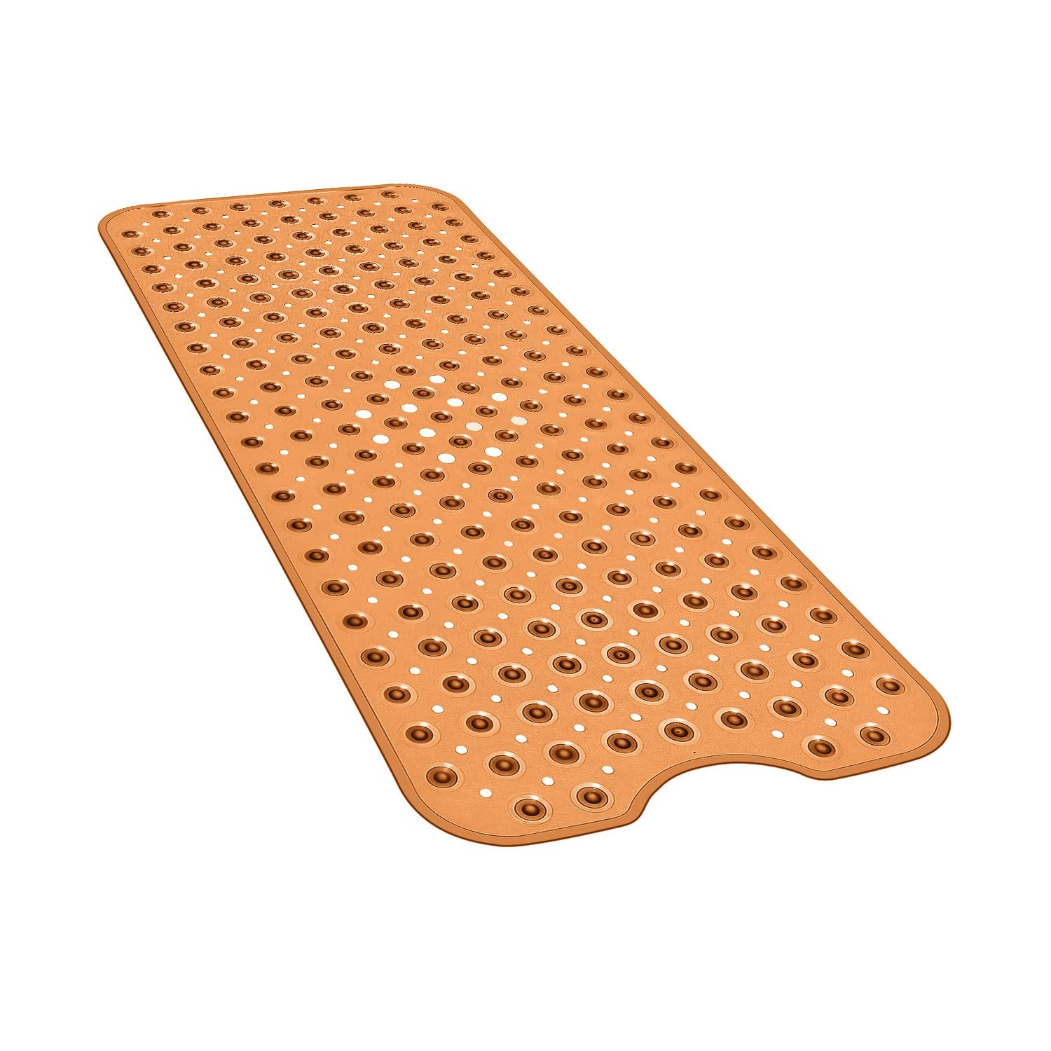 YINENN Bath and Shower Safety Mats 40x16 inch, Non Slip with Suction Cups for Bathroom Stall and Tub Floor, Extra Large and Machine Washable, Drain Holes Keep Bathtub Clean, Beige