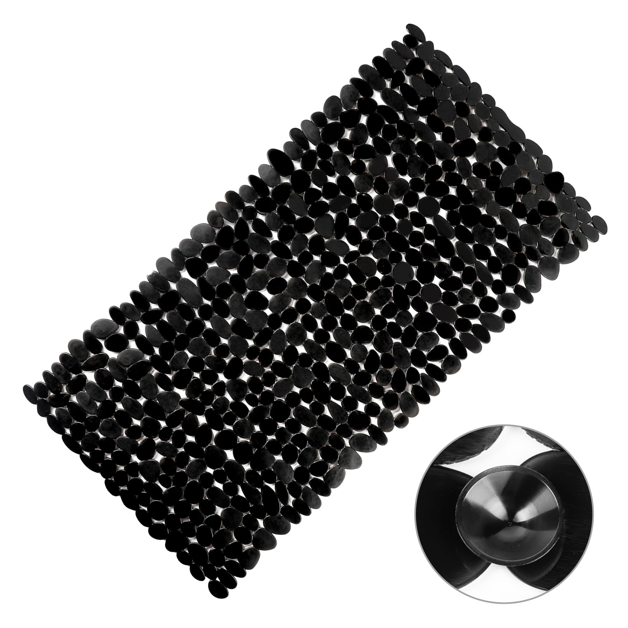 Vannokor Bathtub Mats for Bathroom 27x14 Inch, Pebble Bath Mat for Tub Feels Great on Tired Feet, Friendly Machine Washable Shower Tub Mats with 167 Big Suction Cups, Shower Mat, Bath Tub Mat, Blue