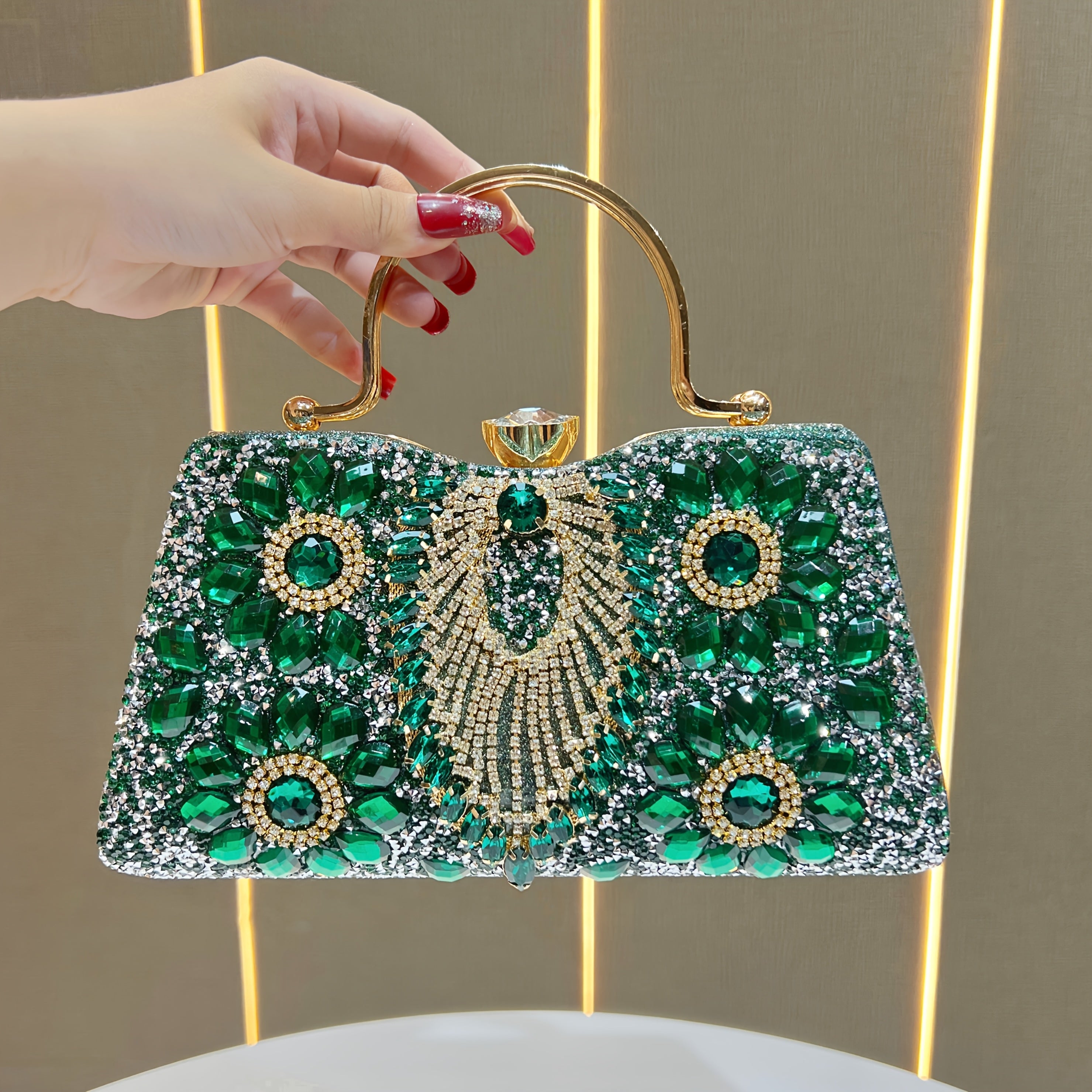 Sjajna večernja prekobedna torba sa sigurnosnom kopčom u obliku rajnstona - idealna za venčanja, žurke i svakodnevnu upotrebu - elegantan poklon za dame, modni dodatak za mlade, luksuzni stil sa sekvencima, ženstveni modni detalj, izuzetna izrada