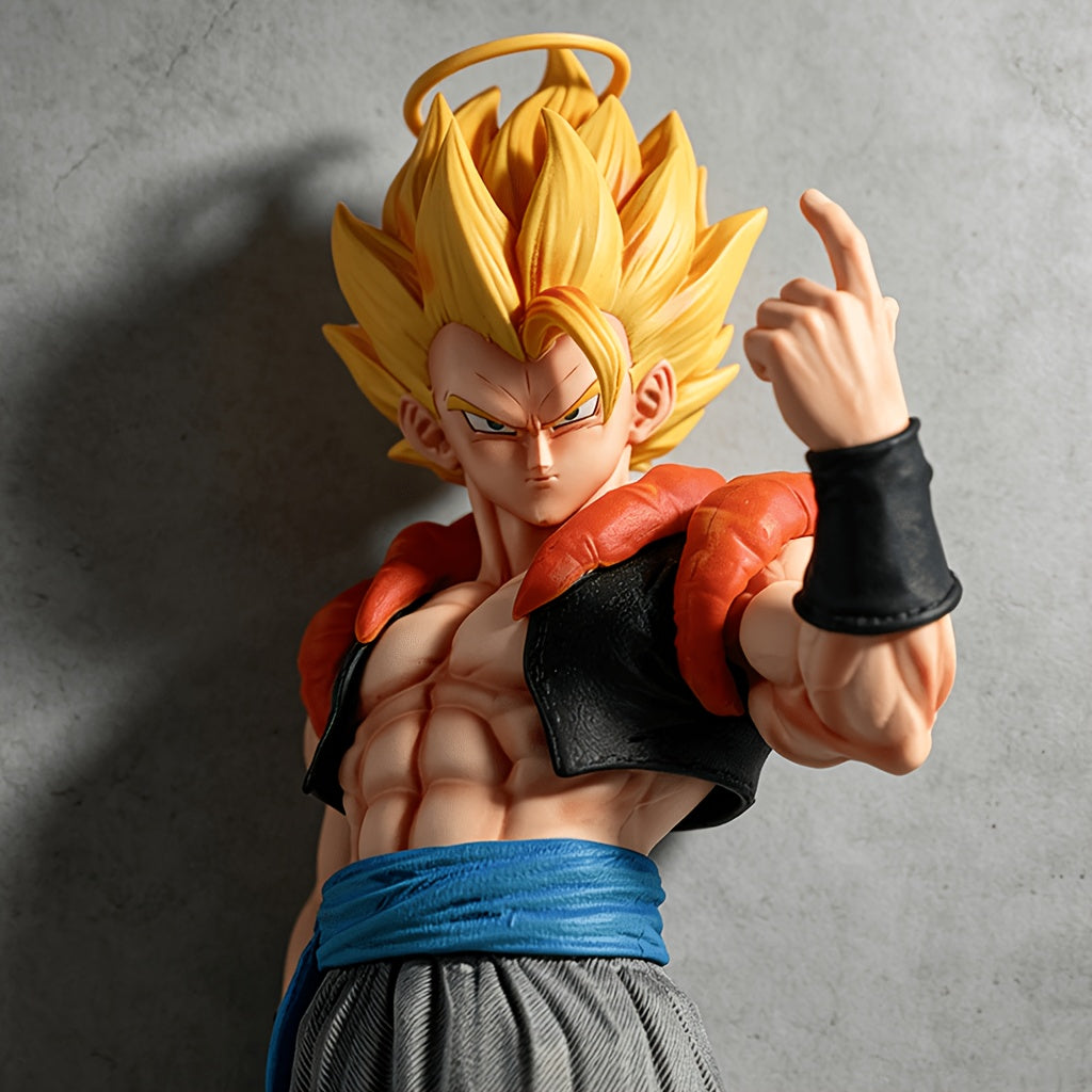 Dragon Ball Gogeta Super Saiyan 33CM Anime Figure - Collectible Statue with Golden Halo 735G | Anime Figures, PVC Action Figure, Room Decoration, Collectible Toys, Dragon Ball Characters, Anime Fan Gift