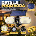 Solarna LED lampa sa senzorom pokreta – spoljna zidna rasveta sa solarnim punjenjem