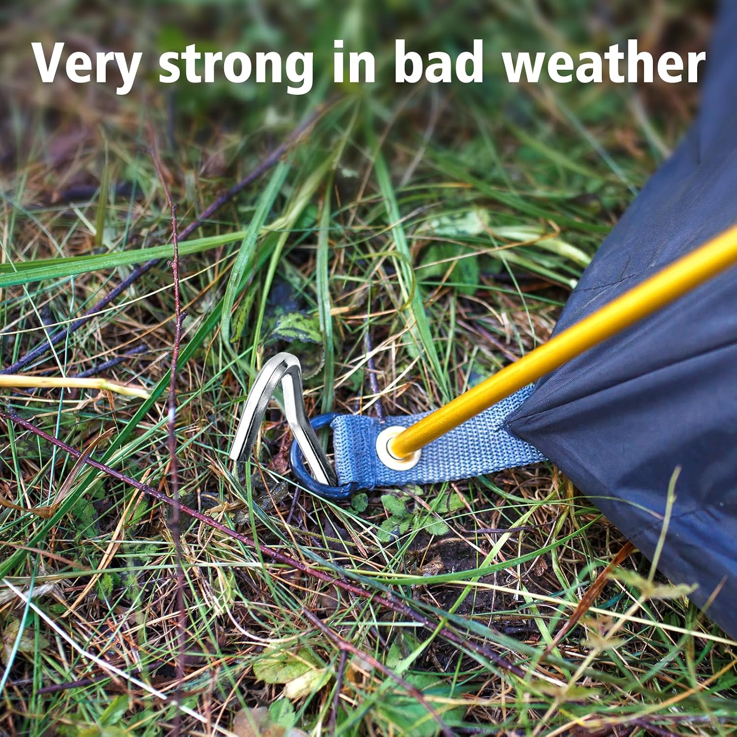 20Pcs 7" Tent Pegs Ground Stakes, Metal Stakes, Camping Peg for Pitching Camping, Camping, Outdoor Decoration