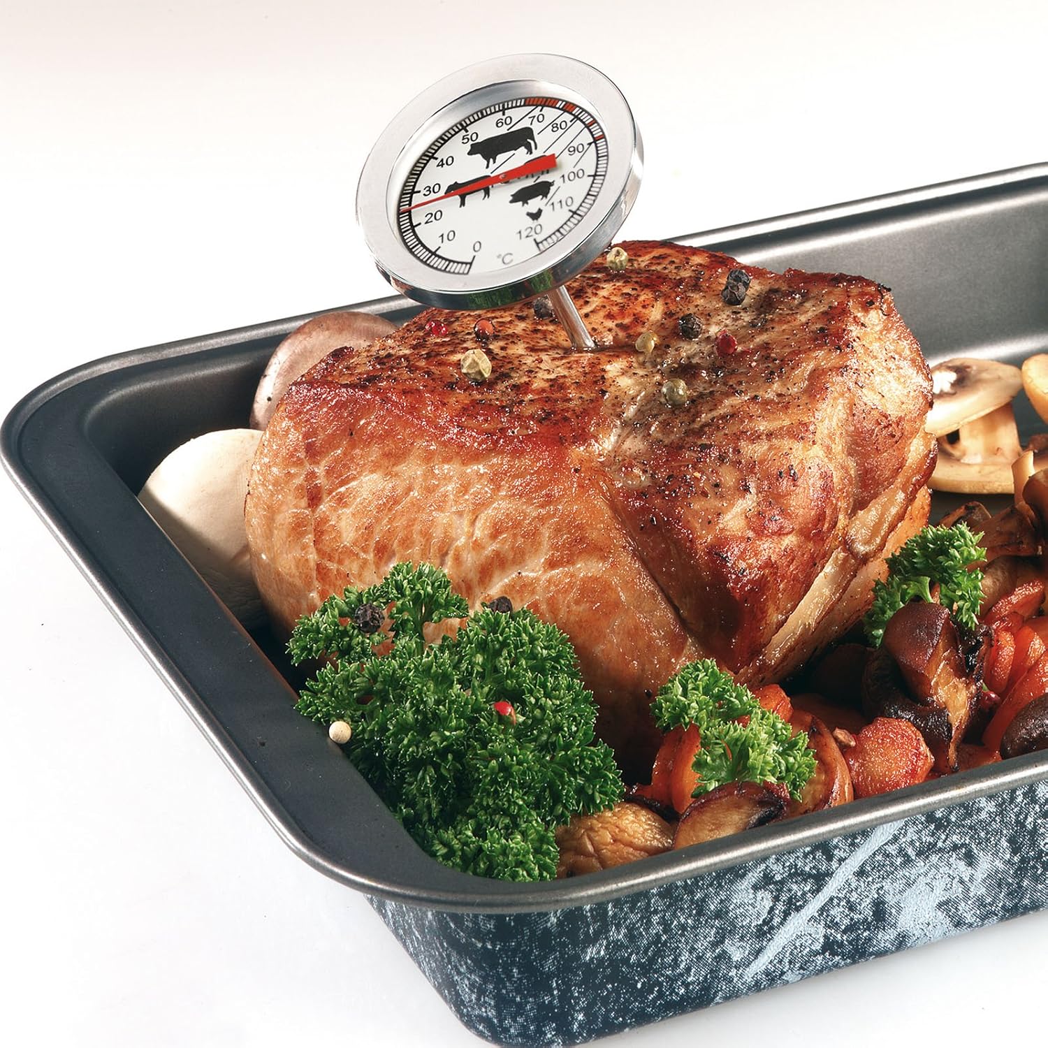 Westmark Roasting Thermometer, 5.5 x 2.2 x 2.2 inches, Stainless Steel