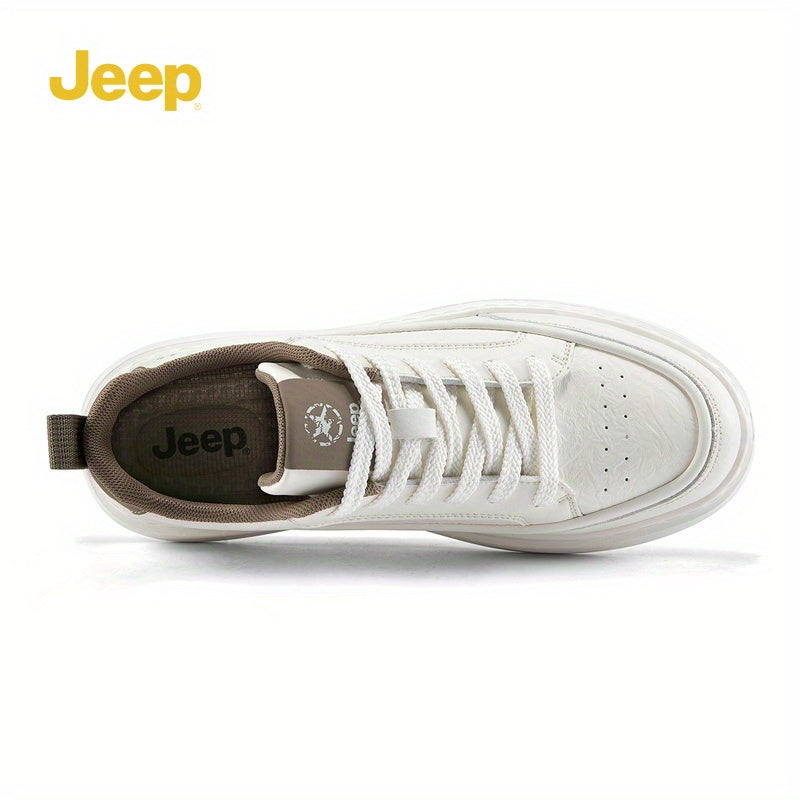 Jeep Muške Lagane Casual Bele Patike - Mekana Đon, Prodisan Perforirani Dizajn P551M22048
