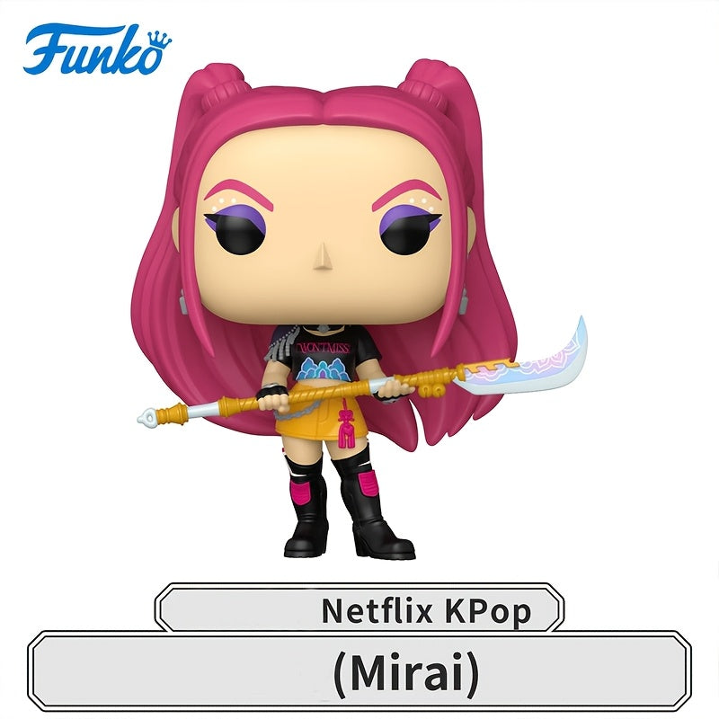 Funk POP Demon Hunter K-POP Demon Slayer Girl Group Rumi Zoey Mira Qin Yu (Random Style) - Birthday Gift Idea - Official Merchandise - Collectible Display Model Figure - Anime Fan Collection - Desktop Ornament