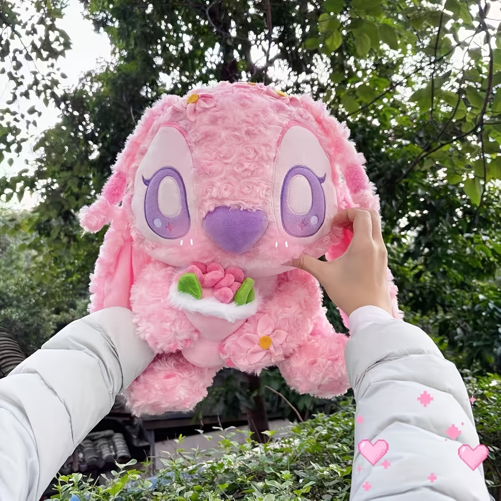 Stitch Series Petal Plush Angel Sitting Doll, Cute And Soft Stuffed Toy, Ideal Gift for Friends And Children