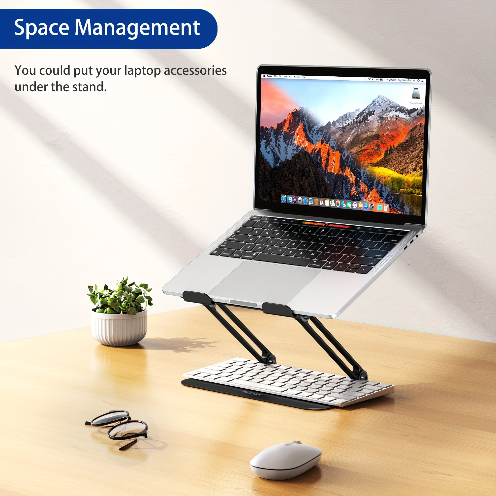 BESIGN LSX9 Postolje za laptop, Ergonomsko podesivo postolje za laptop, Kompatibilno sa laptopovima od 25.4-35.56 cm