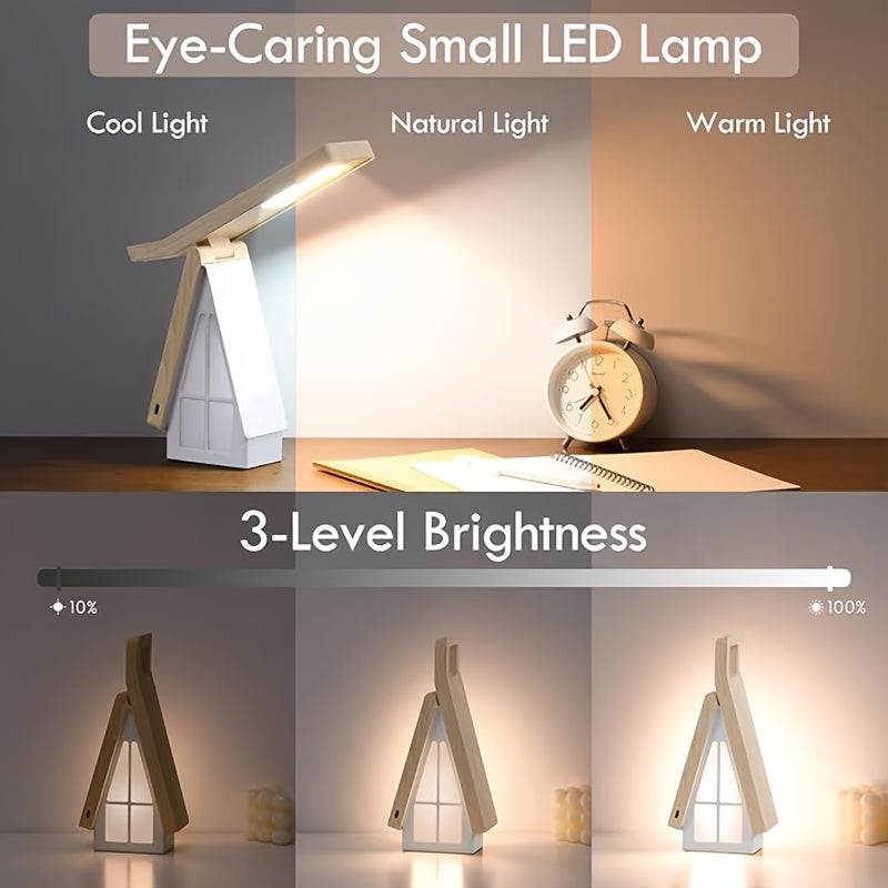 WILIT LED Stona Lampa Noćno Svetlo, Baterija 1800Mah, Dual Mode sa Noćnim Svetlom i Stonom Lampom, Podešavanje Osvetljenosti na 3 Nivoa. Kontrola na Dodir, Pogodna za Kancelariju, Spavaću Sobu. Dan Zaljubljenih, Dan Žena, Osnovni Poklon