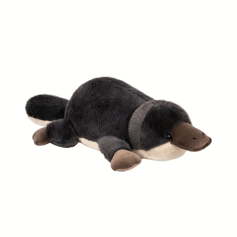 100cm/39.37in Simulated Platypus Plush Doll Soft Throw Pillow Platypus Stuffed Animal Emulational Plush Toys Home Supplies Birthday Halloween Easter Valentine's Day Perfect Gifts for Boys and Girls