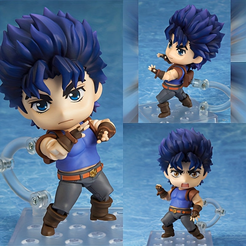 Tamnoplava Q-Verzija Anime Figura - PVC Materijal, Anime Stil Kolekcionarski Model, Lik za Ljubitelje Animea, Poklon za Božić/Noć Veštica