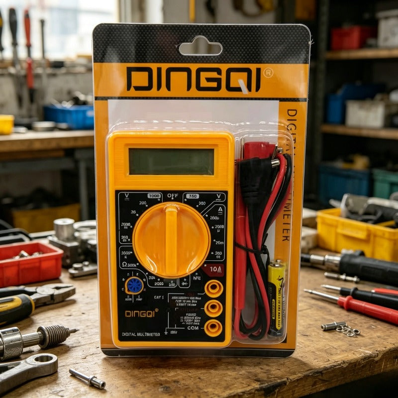 Prenosivi Digitalni Multimetar, AC/DC Tester Napona Struje Otpora sa LCD Ekranom, DMM Multimetar za Kuću i Garažu