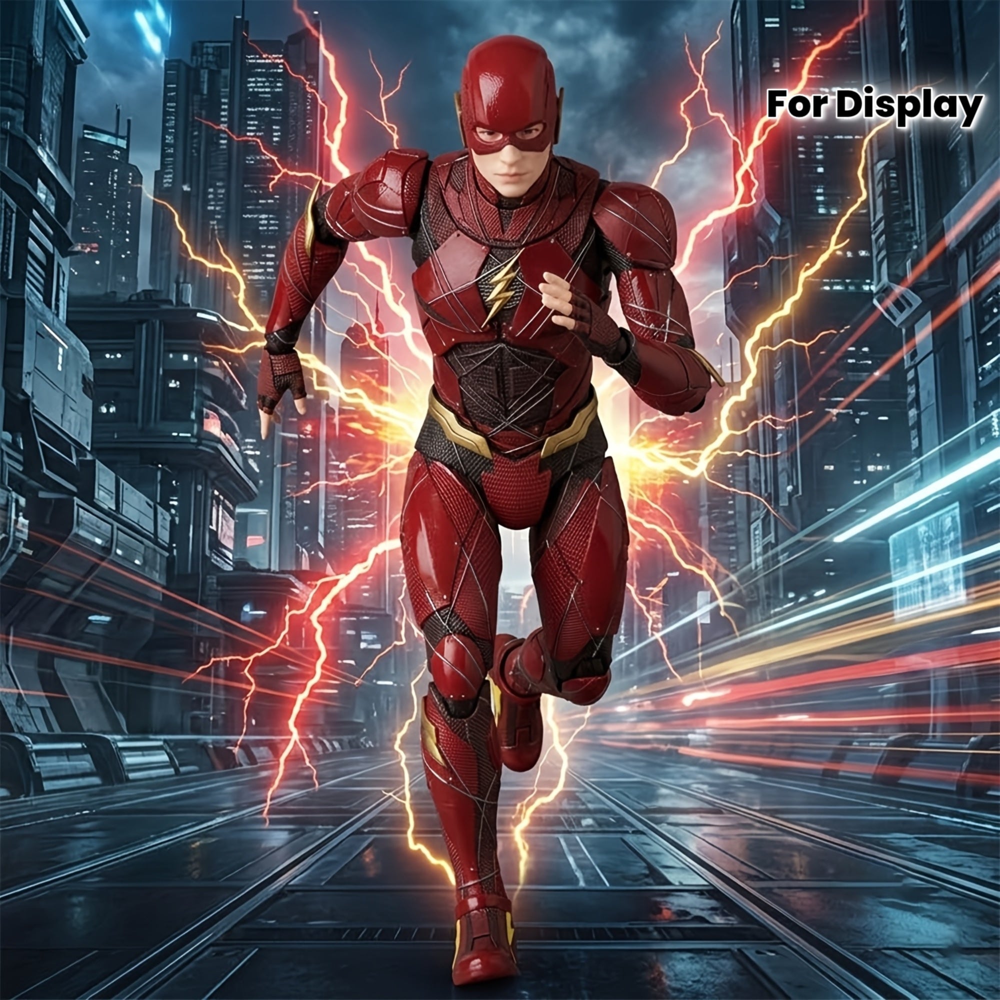 Službeno licencirani Warner Bros. DC Flash ručno rađeni kolekcionarski predmeti, DC Liga pravde, pogodni za Božić, Noć veštica, rođendanske poklone, dekoraciju doma, velike statue i ukrase za radni sto