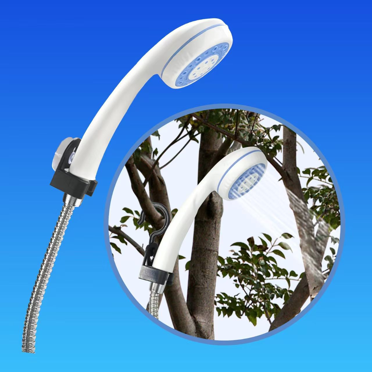 便携式户外洗澡神器USB 充电花洒 电动出水野外淋浴泵厂家现货