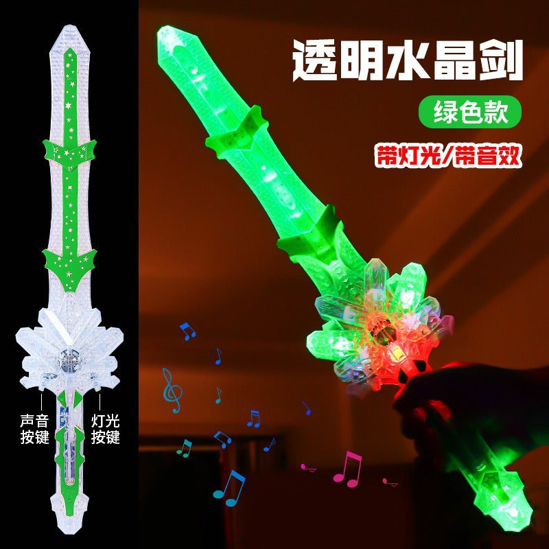 格子剑发光音效炫酷玩具荧光棒马赛克我的世界玩具剑地摊景区批发