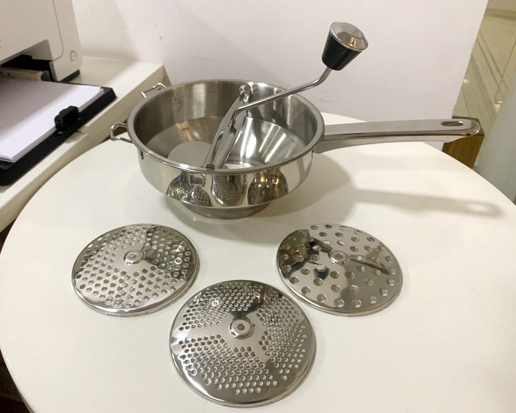 不锈钢手动土豆搅拌器捣碎器地瓜薯茸压泥器蔬果辅食多用料理器