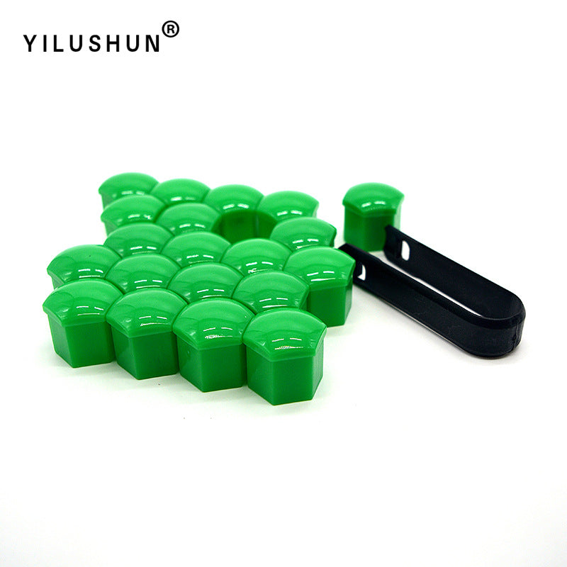 17mm 19mm 21毫米通用汽车轮胎螺丝帽 轮毂装饰塑料壳 螺母保护盖