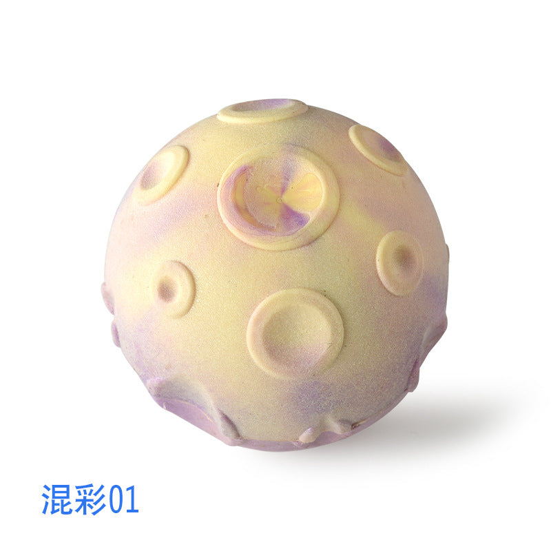 狗狗玩具球耐咬磨牙宠物训练小狗幼犬金毛泰迪自嗨解闷混彩坑纹球