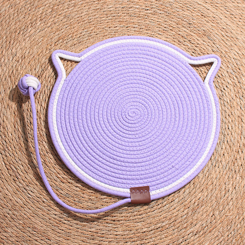 猫抓垫猫抓板耐磨不掉屑耐抓猫咪磨爪编织棉绳宠物睡垫子四季通用