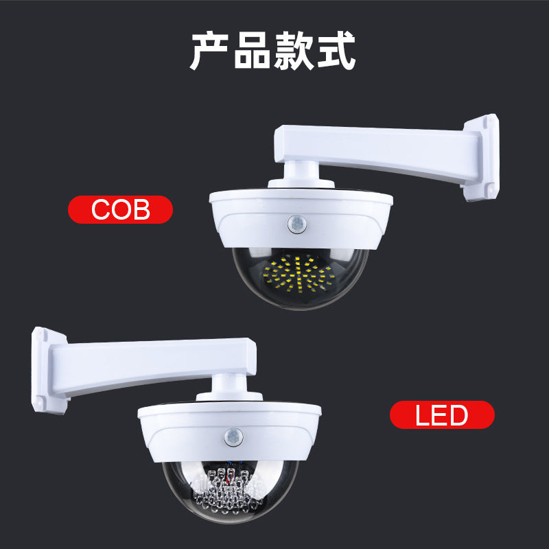 新款太阳能仿真监控摄像头防贼灯路灯家用户外庭院人体感应照明灯