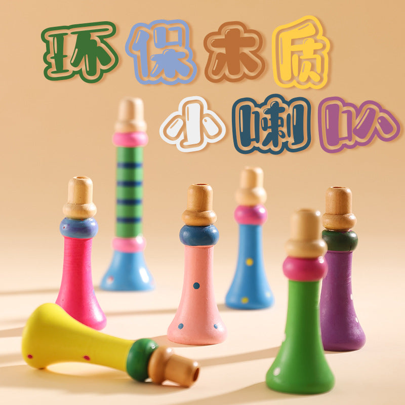 儿童笛子口哨可吹乐器早教儿童玩具笛子木制小喇叭幼儿园礼物批发