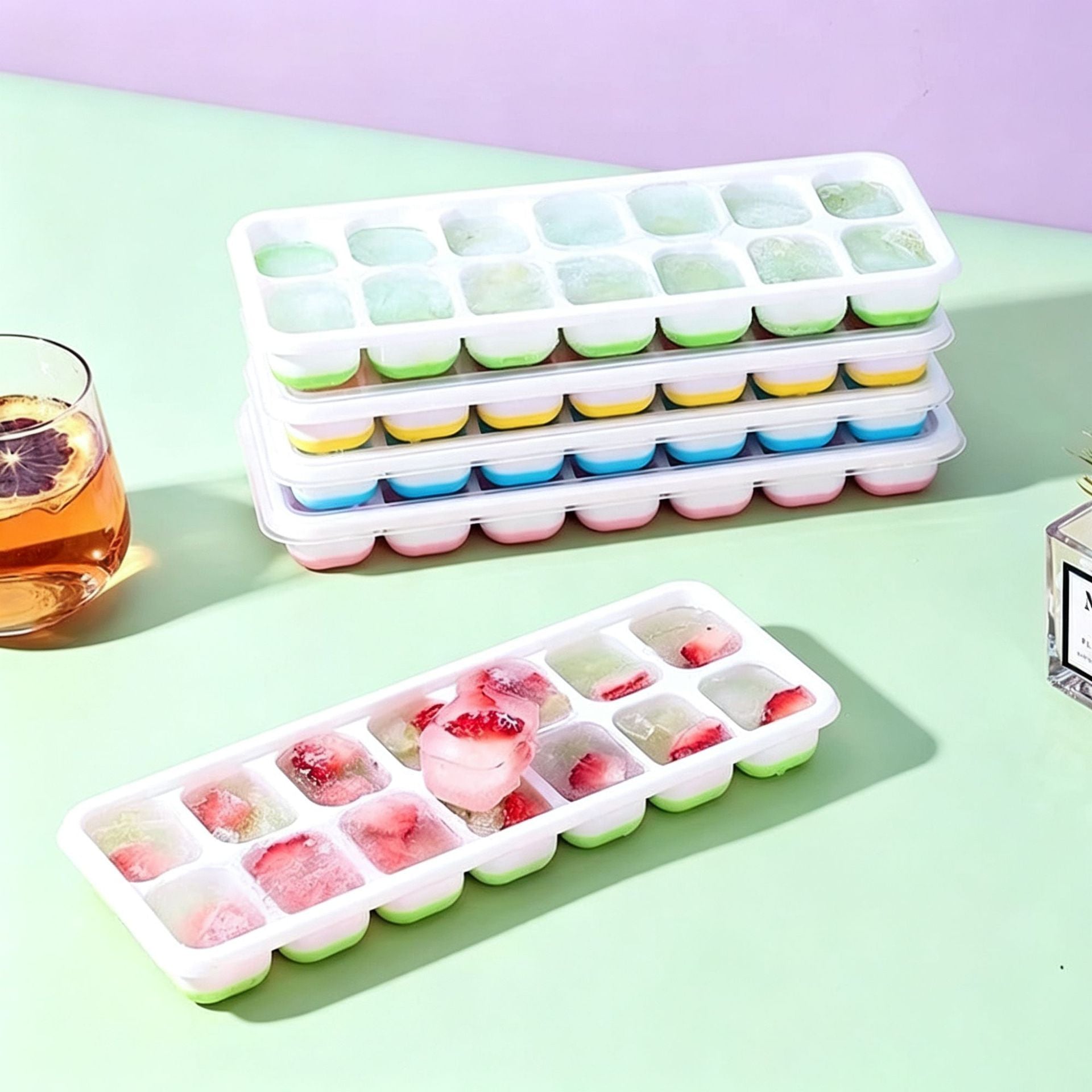 冰块模具硅胶家用自制冰格雪糕冰箱冻冰块制冰盒制冰块神器食品级