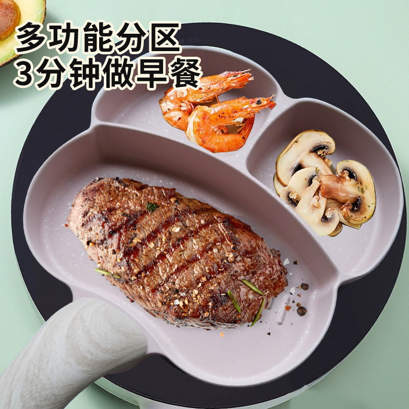 多功能三合一早餐锅煎蛋锅家用牛排鸡蛋汉堡锅不粘锅煎饼煎蛋神器