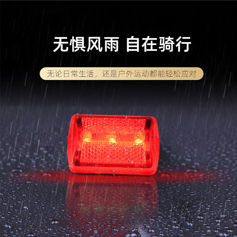 厂家直销自行车3LED电池款尾灯 山地车户外骑行高亮尾灯 骑行装备