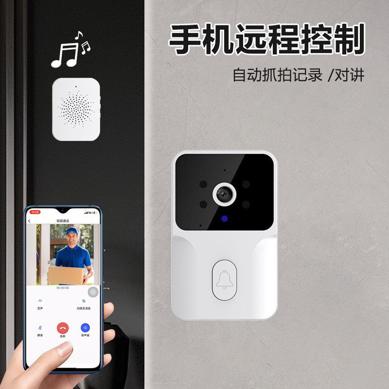 厂家直供跨境新品叮咚机无线wifi家用低功耗远程对讲智能可视门铃
