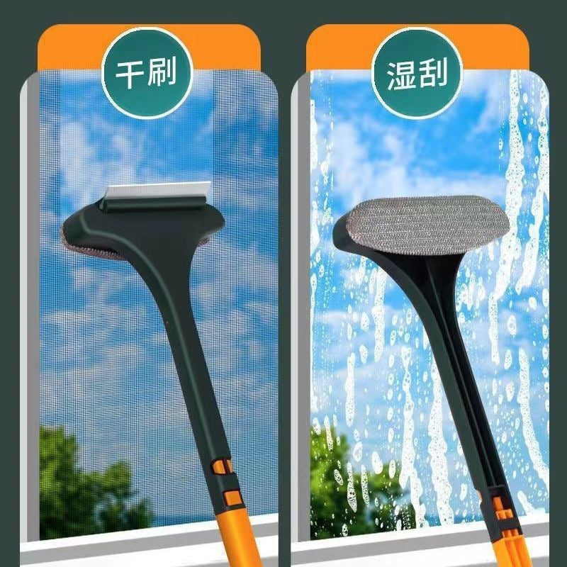 纱窗清洁刷多功能二合一家用擦窗免拆洗双面清洁玻璃刮刷窗槽刮水