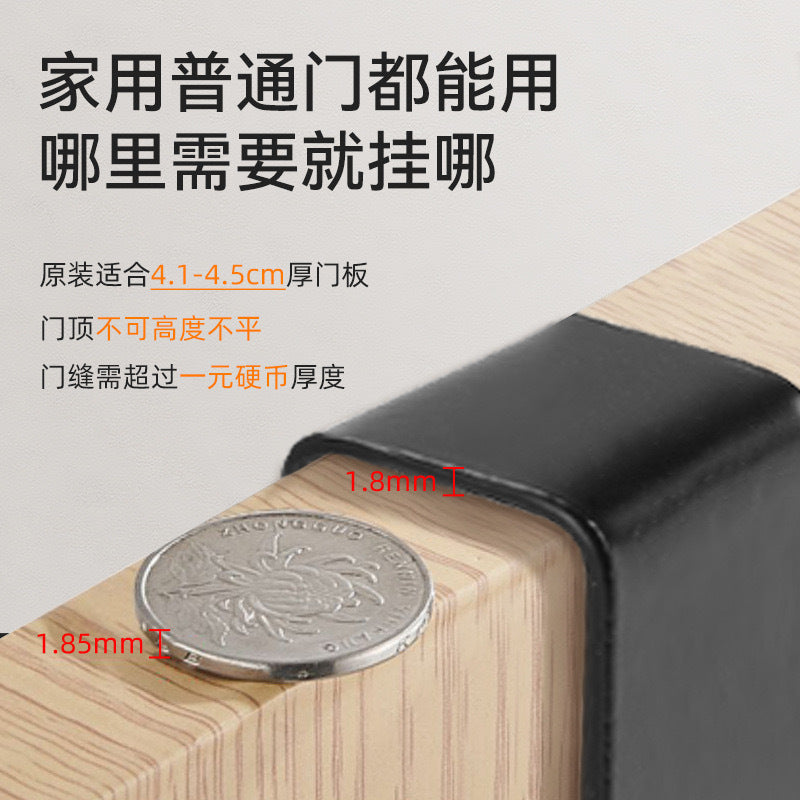 新款家用门后挂钩式衣帽架浴室免打孔毛巾架壁挂式置物架排钩批发