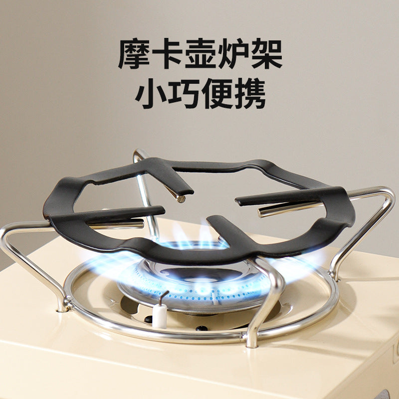 跨境亚马逊小奶锅煮咖啡壶摩卡壶炉架燃气灶加热炉架咖啡垫批发