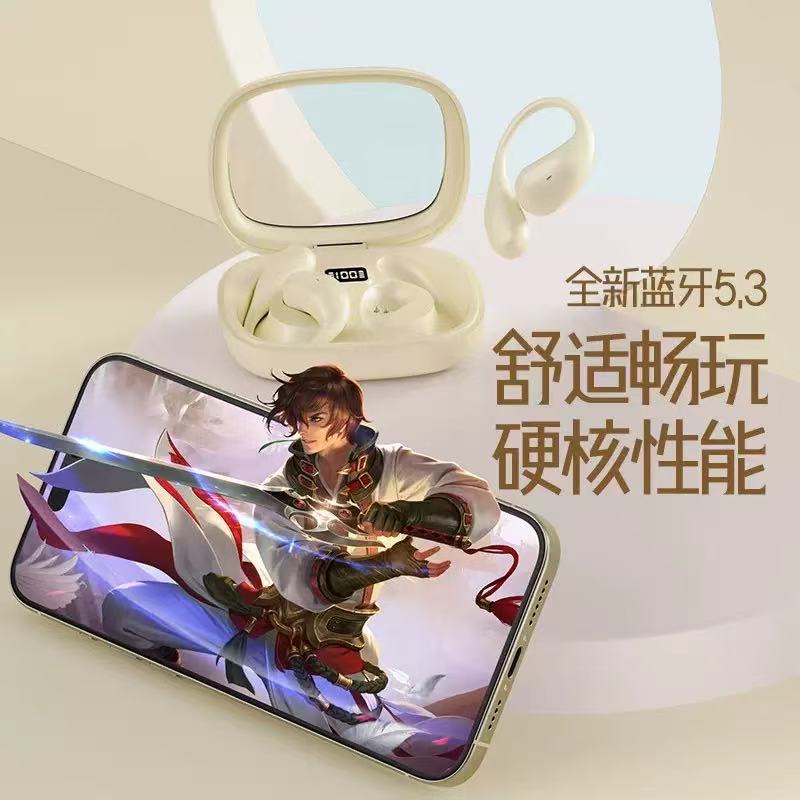 跨境热销X36挂耳式骨传导蓝牙耳机OWS不入耳高清数显超长续航运动