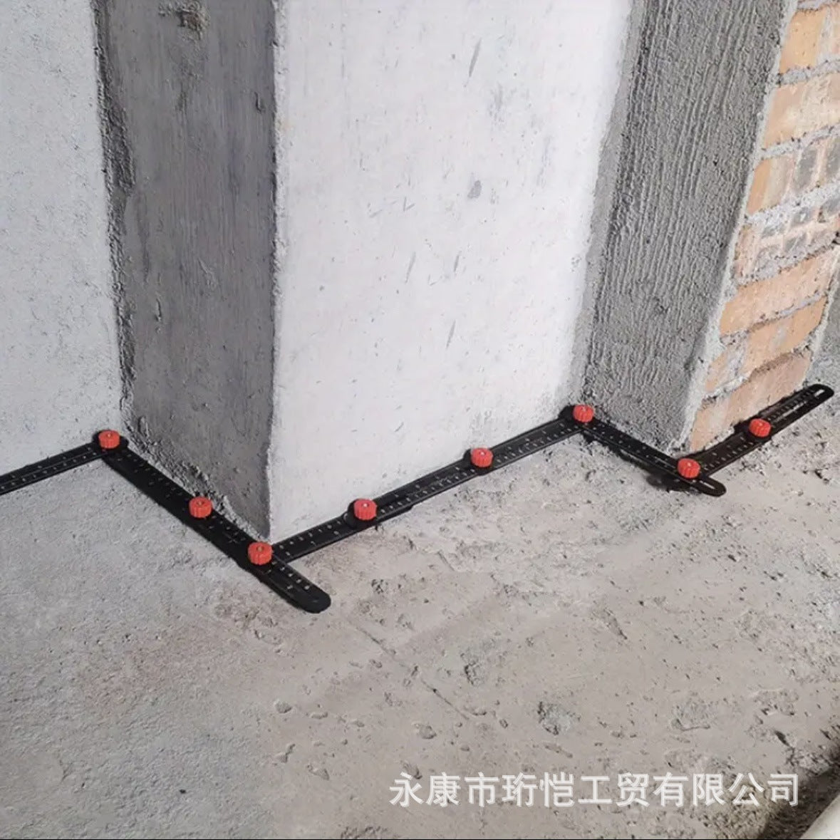 万向六折尺泥瓦工具贴瓷砖神器铺地面开孔折角尺瓷砖开孔定位器