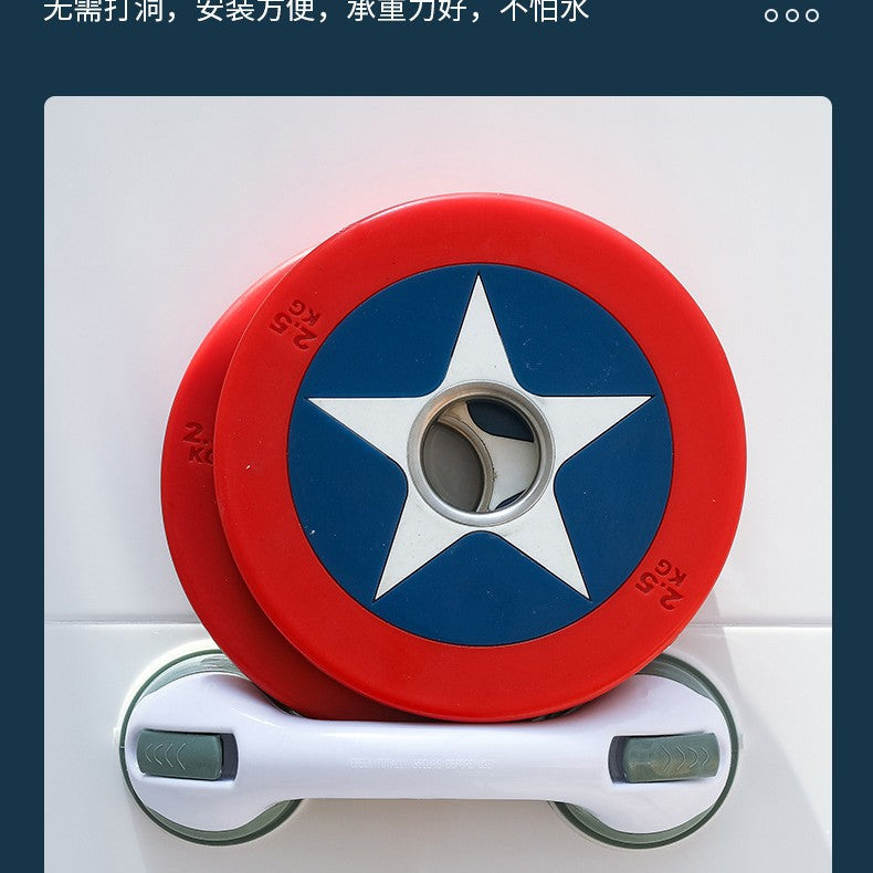 浴室扶手免打孔强力吸盘把手儿童卫浴缸拉手老人厕所安全把手跨境