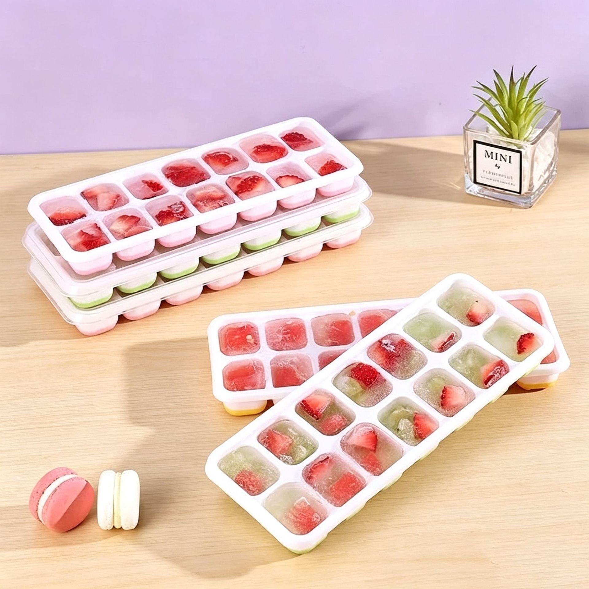 冰块模具硅胶家用自制冰格雪糕冰箱冻冰块制冰盒制冰块神器食品级