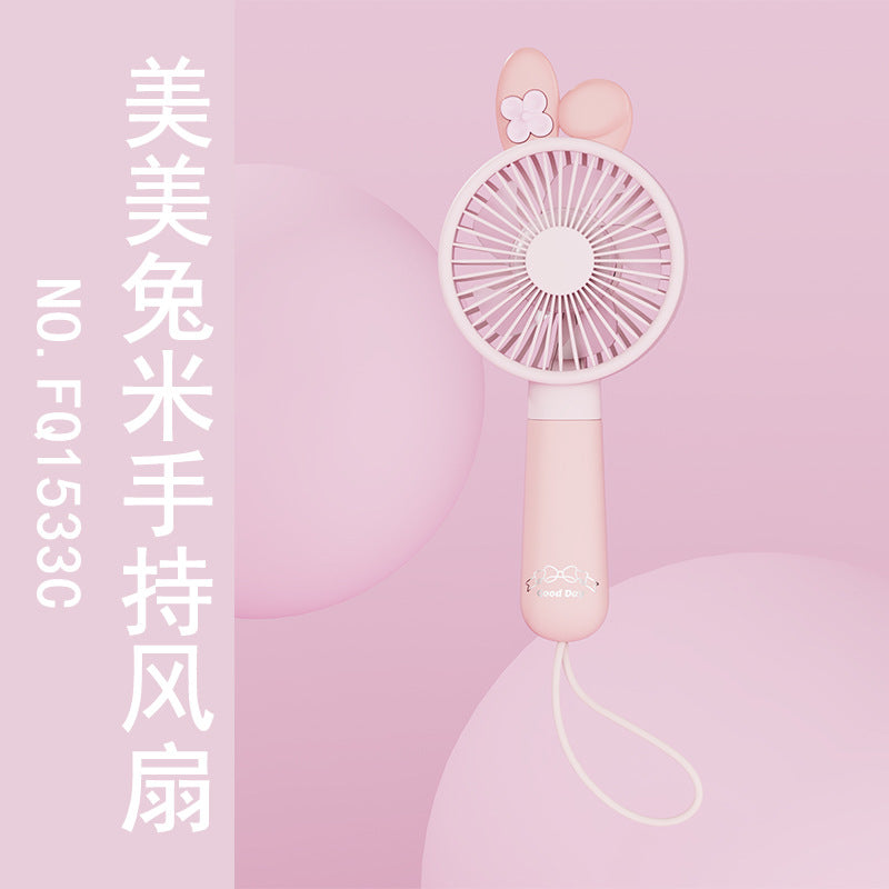 跨境爆款usb小风扇迷你充电风扇手持便携式LOGO大风力手持风扇
