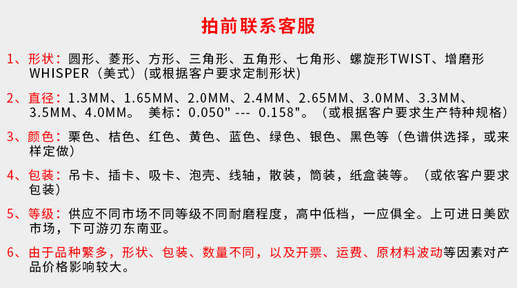 割草绳工厂 Trimmer Line 圆形15m纸吊卡 割草机打草绳全新纯尼龙