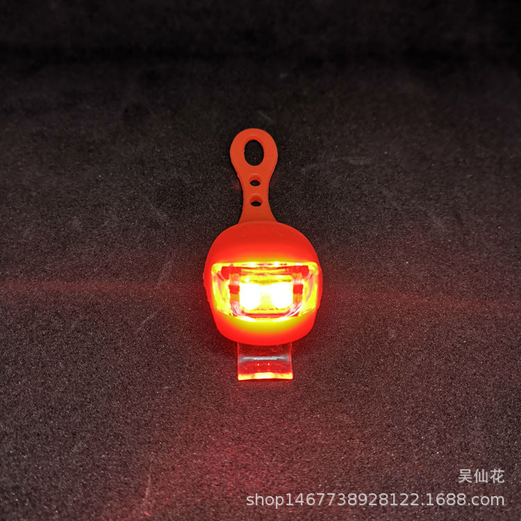 LED硅胶灯自行车骑行装备青蛙灯【外贸供应】尾灯山地车安全警示