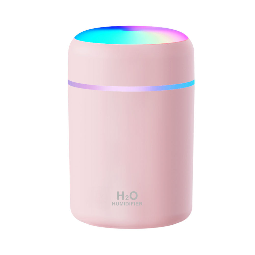 车载加湿器家用办公桌炫彩杯迷你usb大雾量空气净化跑马灯加湿器