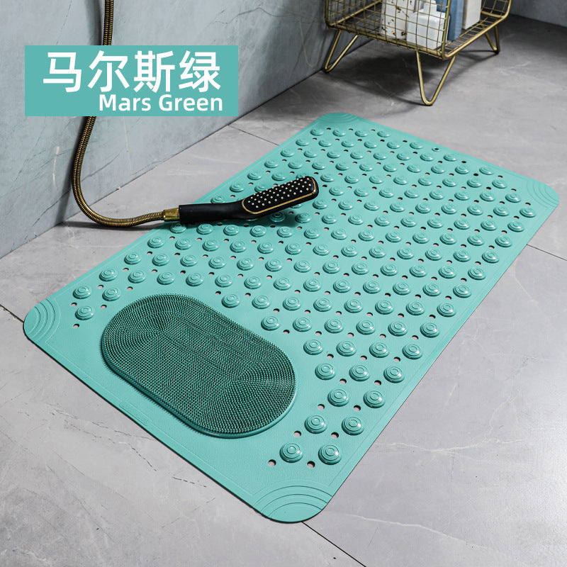 浴室防滑地垫卫生间洗澡防摔防滑垫按摩垫子卫浴家用橡胶吸盘脚垫