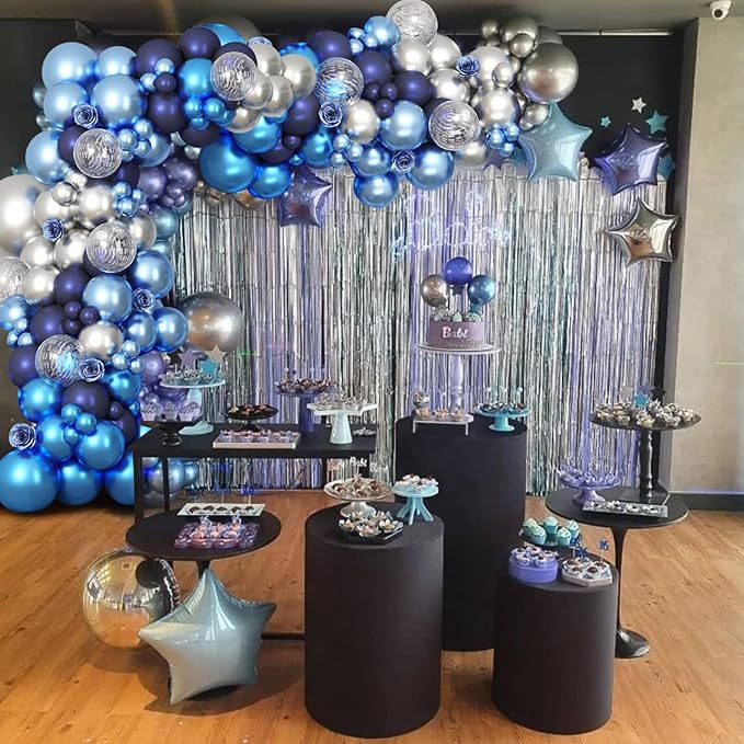跨境亚马逊生日气球套装派对装饰气球婚礼婚房场景布置气球链拱门