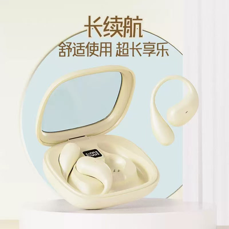 跨境热销X36挂耳式骨传导蓝牙耳机OWS不入耳高清数显超长续航运动