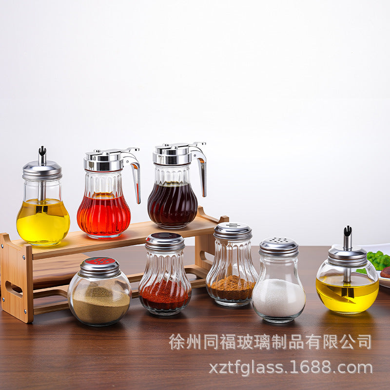 不锈钢盖防漏调味瓶厨房自动开合油壶不挂油酱油瓶醋瓶可印刷LOGO