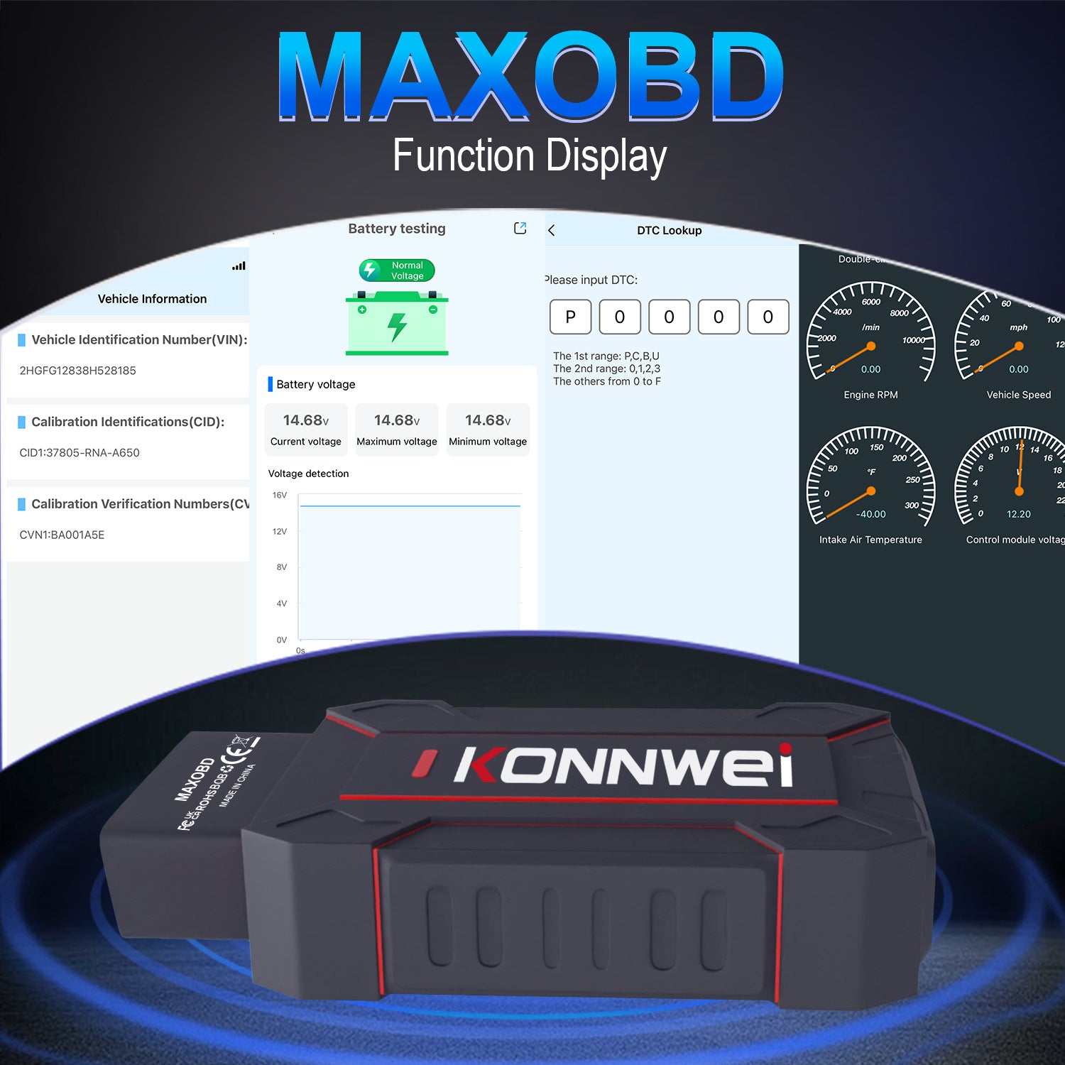 跨境电商热卖MAXOBD OBD2 Scanner Car Diagnostic Code Reader