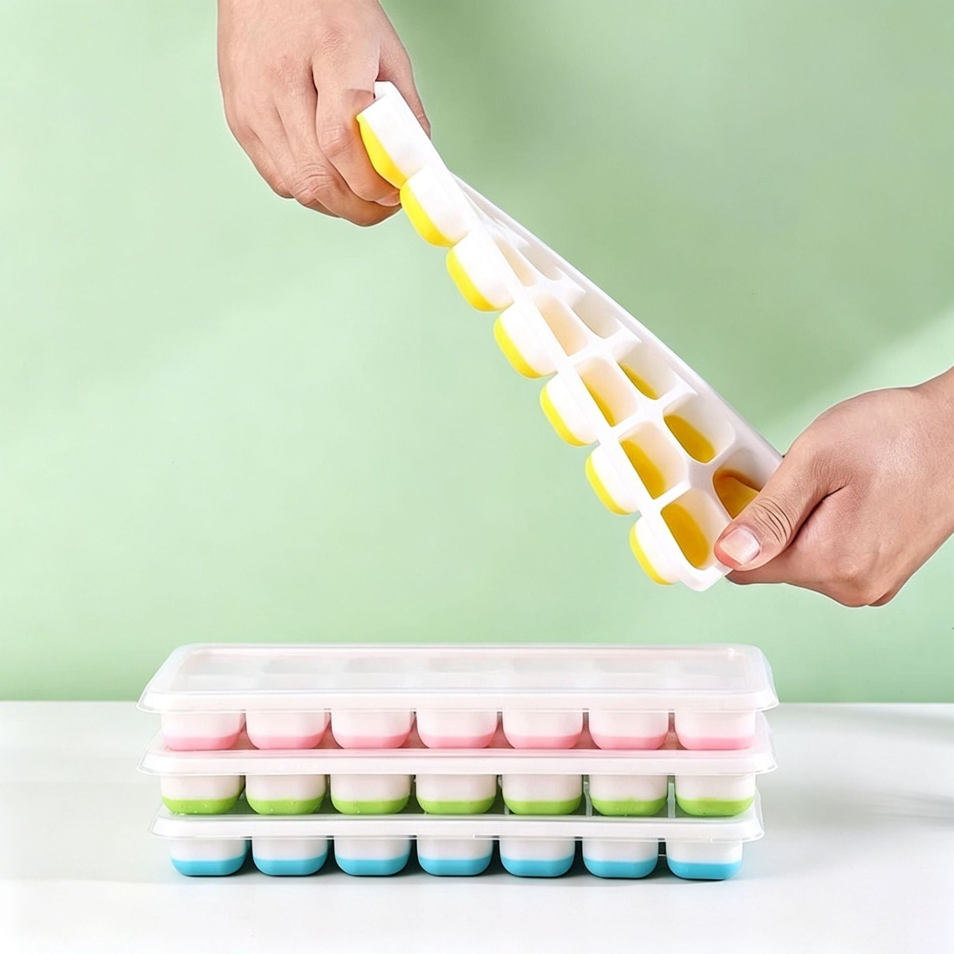 冰块模具硅胶家用自制冰格雪糕冰箱冻冰块制冰盒制冰块神器食品级