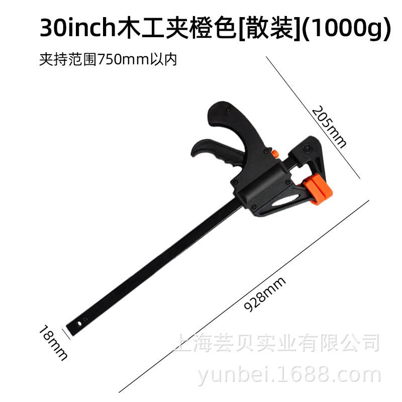木工夹 快速f夹 木工夹快速 f型 金属红色木工夹4寸6寸10寸12寸