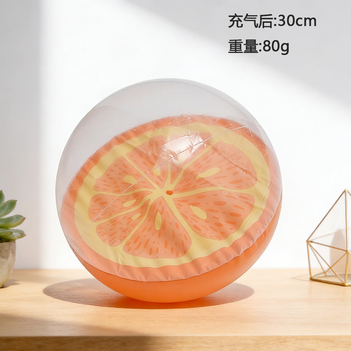 跨境热销充气亮片沙滩球户外水上透明PVC球充气海洋球戏水玩具球