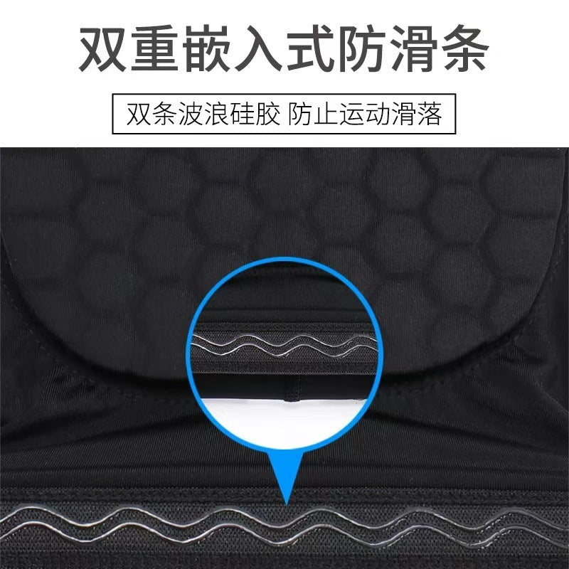 跨境跑步运动护膝儿童篮球足球蜂窝护膝防撞护臂护肘骑行护具装备